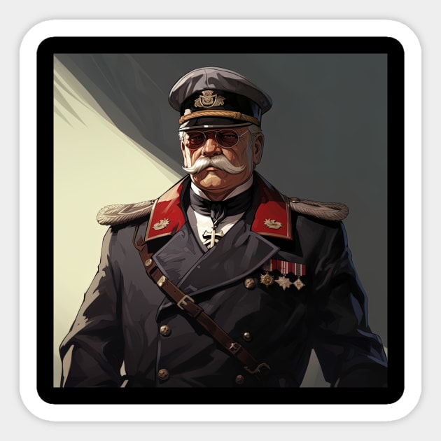 Otto von Bismarck Sticker by ComicsFactory